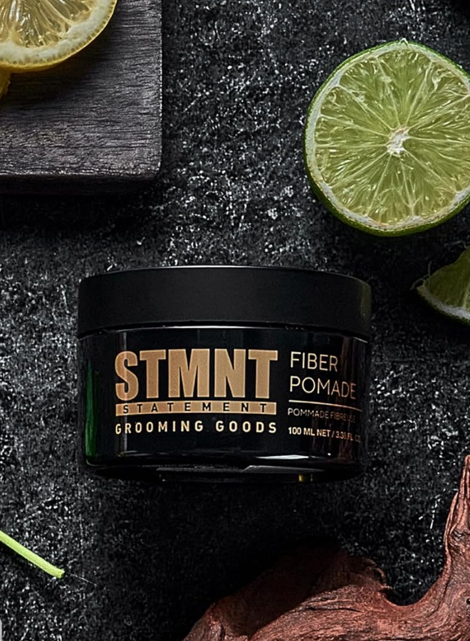 STMNT Grooming Goods Fiber Pomade, 3.38 oz – Strong Flexible Hold & Natural Shine